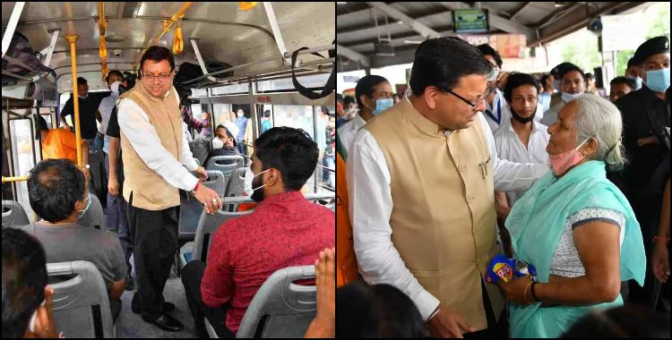 image: CM Dhami reached ISBT for surprise inspection